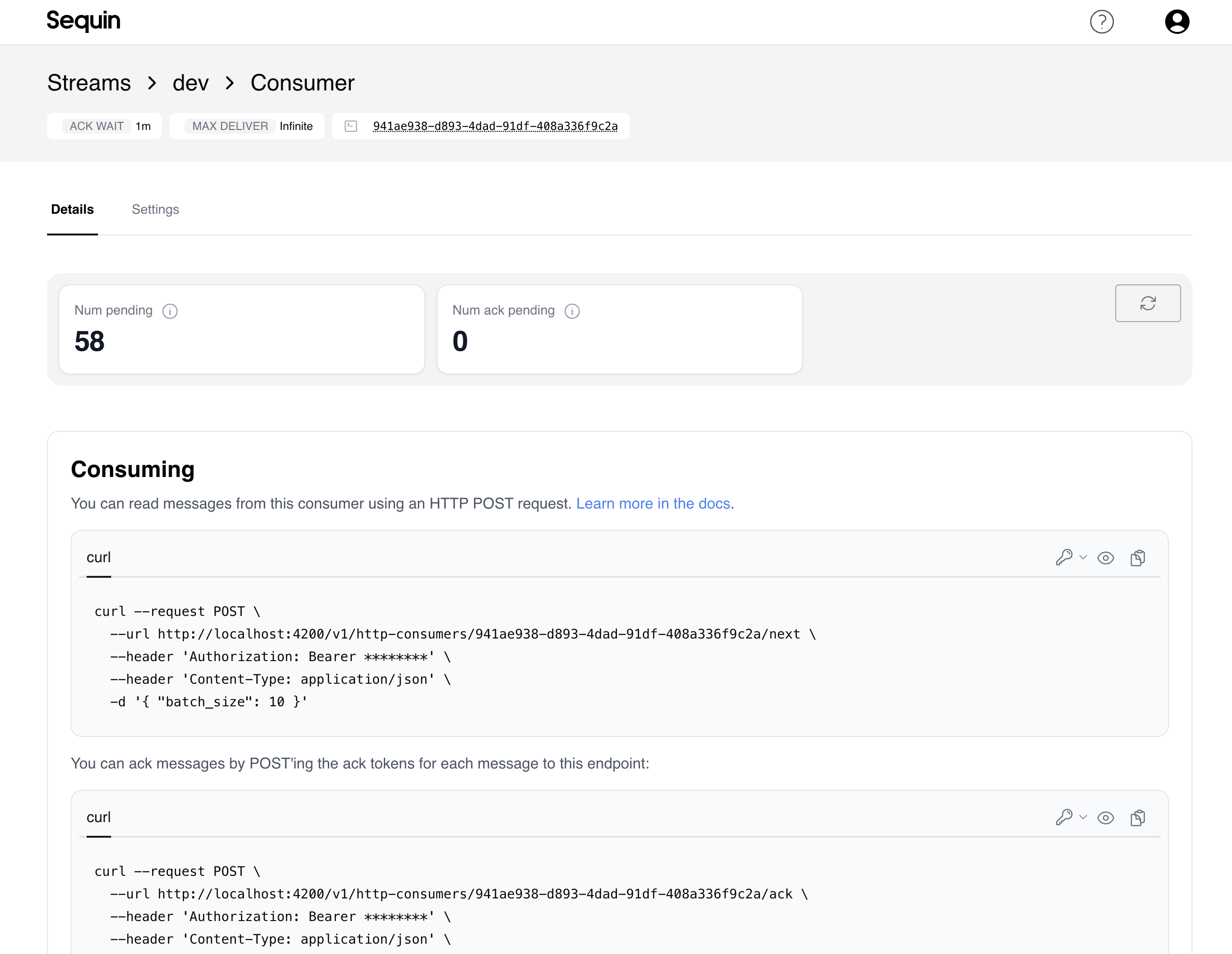 Getting started - Sequin
